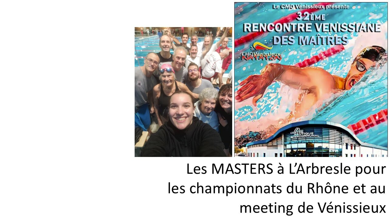 Des compétitions aussi pour les masters en décembre