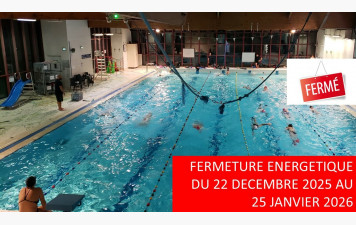 Fermeture hivernale de la piscine => 25 janvier 2025